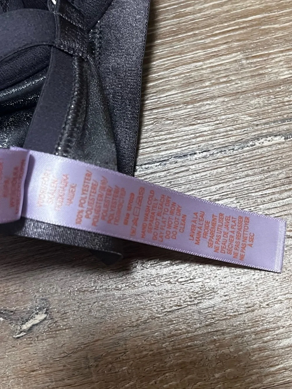 Savage X Fenty Shimmering Gray Bra MICROFIBER METALLIC PUSH-UP BRA Size 36DDD - Picture 10 of 13